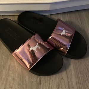 Rose Gold PINK slides
